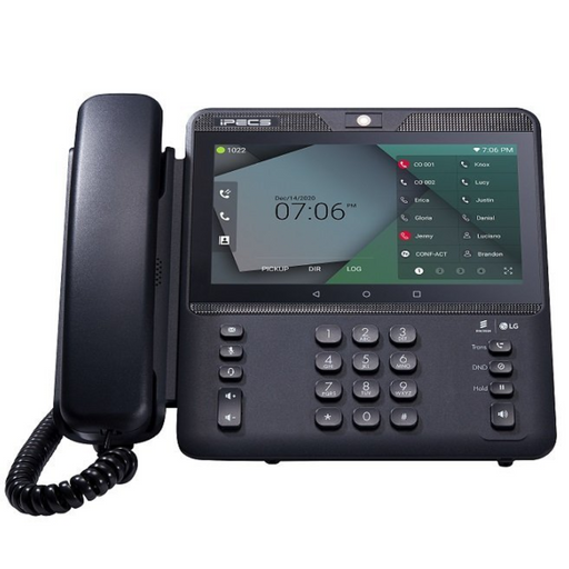 LG iPECS 1080i business VoIP phone with 7-inch HD touchscreen, HD video, Wi-Fi