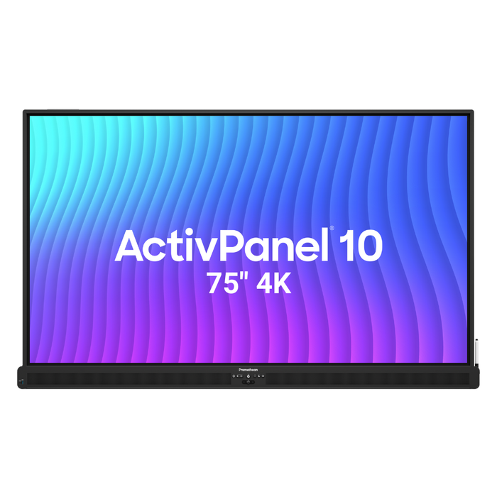 75" 4K ActivPanel 10 interactive touch panel, perfect for schools and boardrooms across Cairns and Townsville.