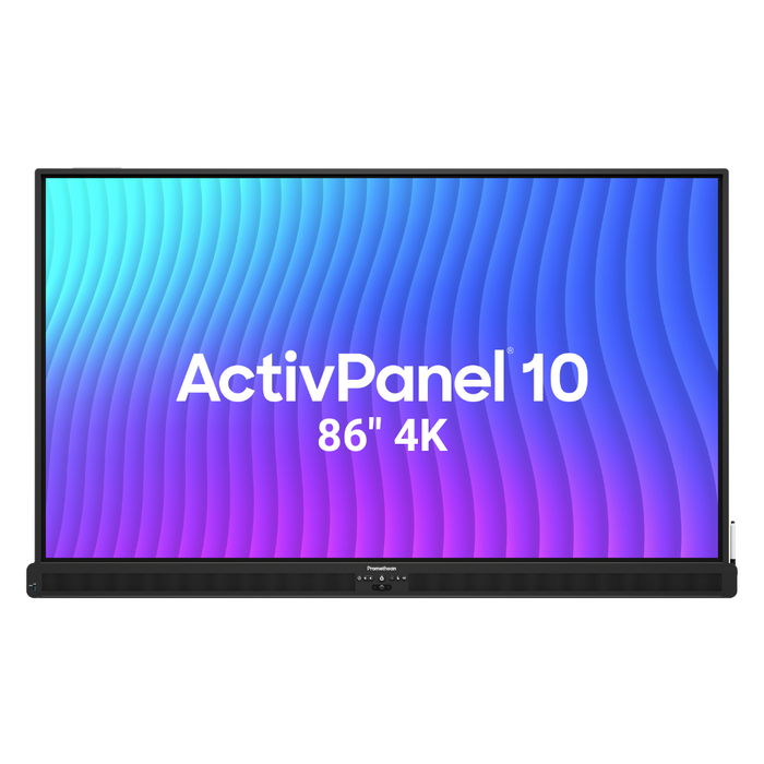 86" 4K ActivPanel 10 interactive touch panel, perfect for schools and boardrooms across Cairns and Townsville.