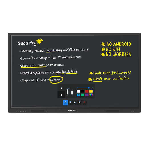 CommBox Neo interactive display panel focused interactive display for environments that require simplicity and tighter control in Cairns and Townsville schools and organisations.